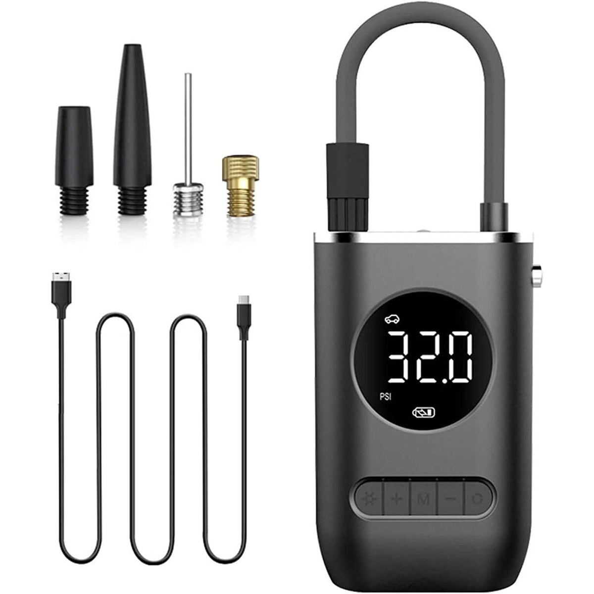 Cpplia Wireless Air Pump Digital Tire Pressure Detection LED Tire Inflator Automotive - Tophatter Daily Deals