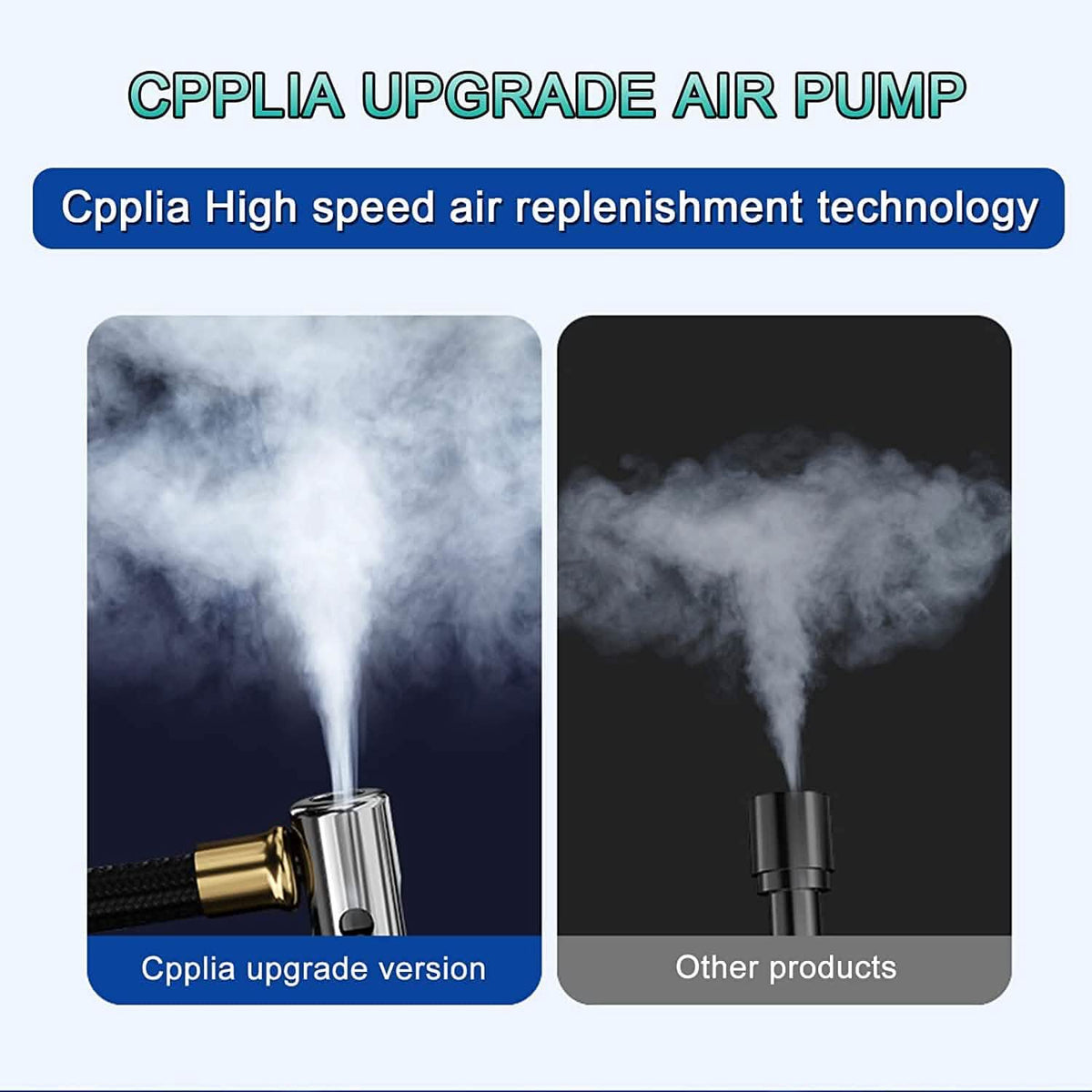 Cpplia Wireless Air Pump Digital Tire Pressure Detection LED Tire Inflator Automotive - Tophatter Daily Deals