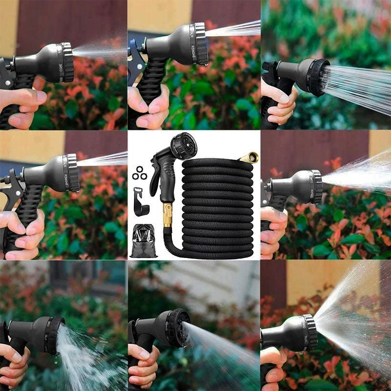Expandable Garden Hose 100FT Retractable Kink Resistant - Tophatter Daily Deals