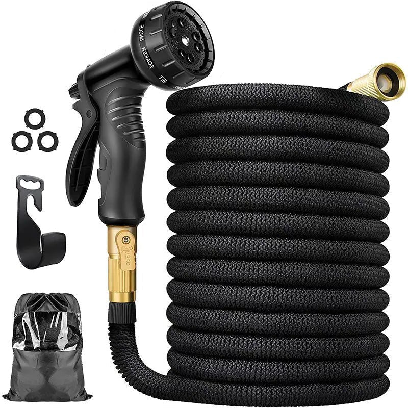 Expandable Garden Hose 100FT Retractable Kink Resistant - Tophatter Daily Deals