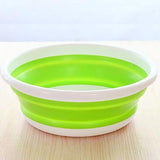 Creative Collapsible Water Basin Portable Travel Basin Washing Tool Fashion Hobbies Green Bath - Tophatter Daily Deals