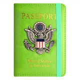 Creative Passport Holder Cover With 3D Metal Badge Handbags & Wallets - Tophatter Daily Deals