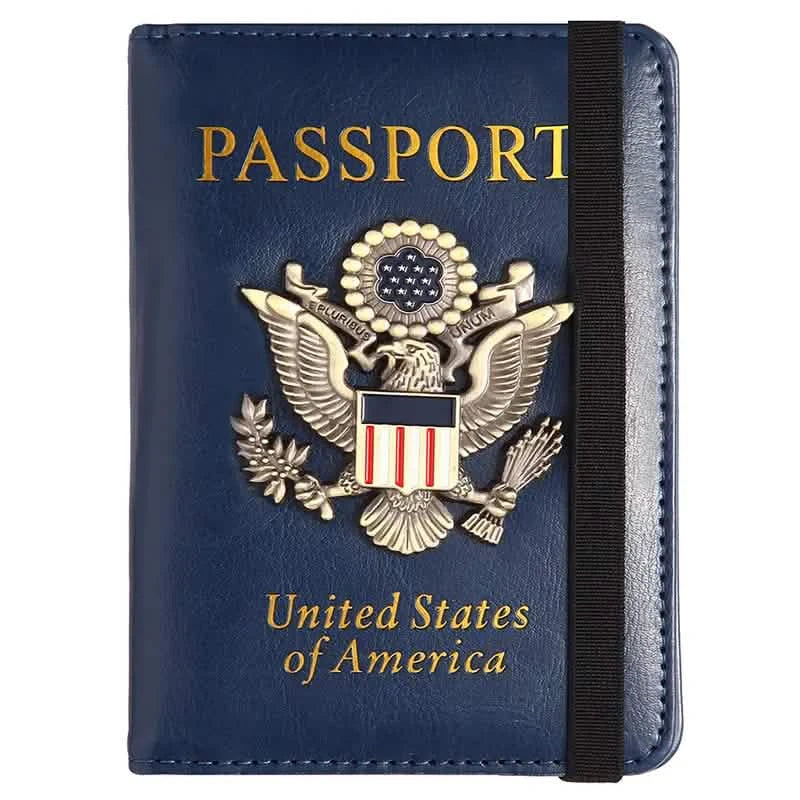 Creative Passport Holder Cover With 3D Metal Badge Handbags & Wallets - Tophatter Daily Deals