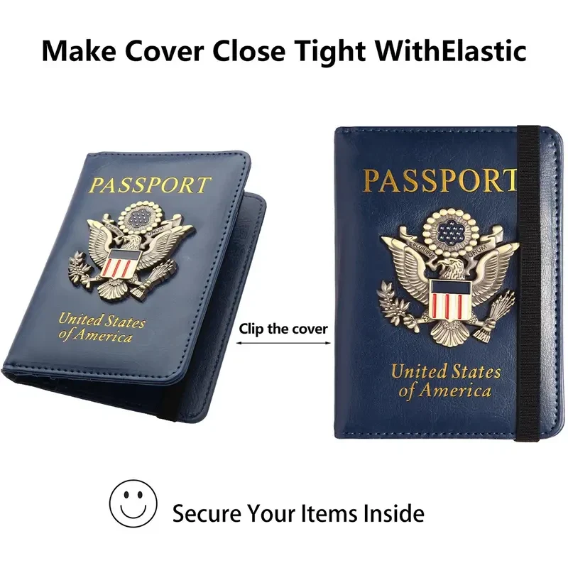 Creative Passport Holder Cover With 3D Metal Badge Handbags & Wallets - Tophatter Daily Deals