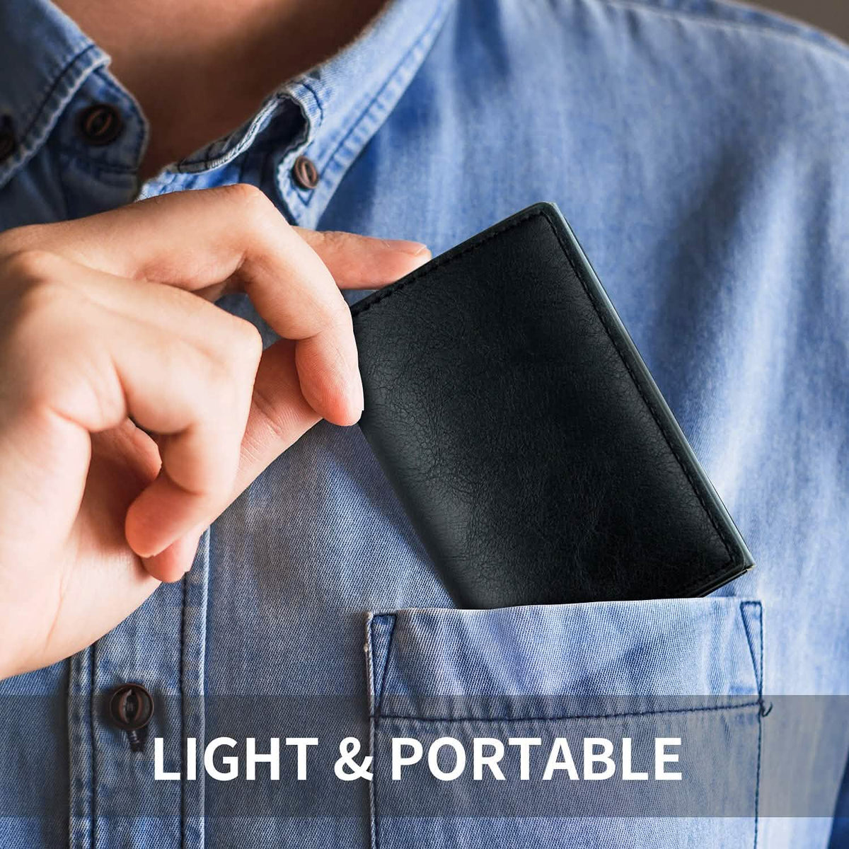 Credit Card Holder RFID Blocking Genuine Leather Vintage Aluminum Business Wallet Handbags & Wallets - Tophatter Daily Deals