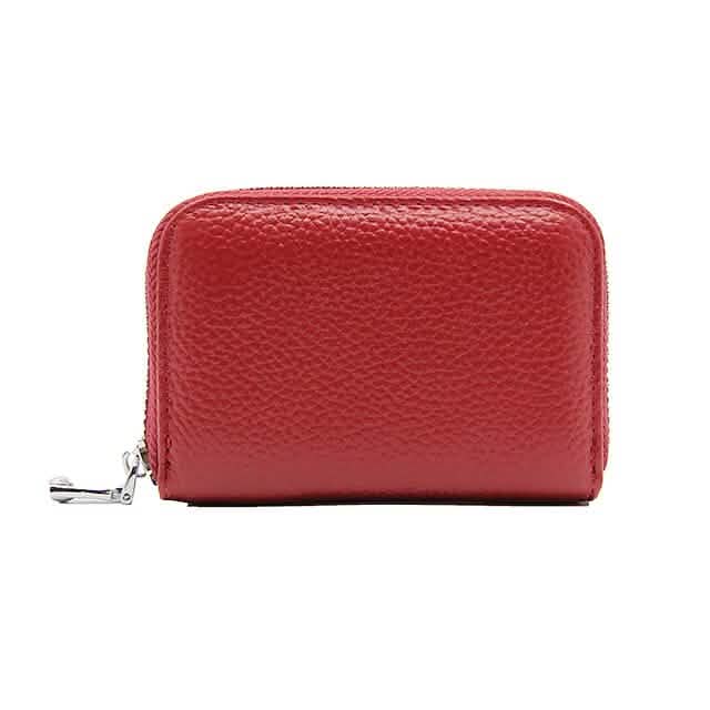 Credit Card Holder Wallet Red Handbags & Wallets - Tophatter Daily Deals
