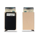Credit Card Holder Wallet Metal Name Card Gold Handbags & Wallets - Tophatter Daily Deals