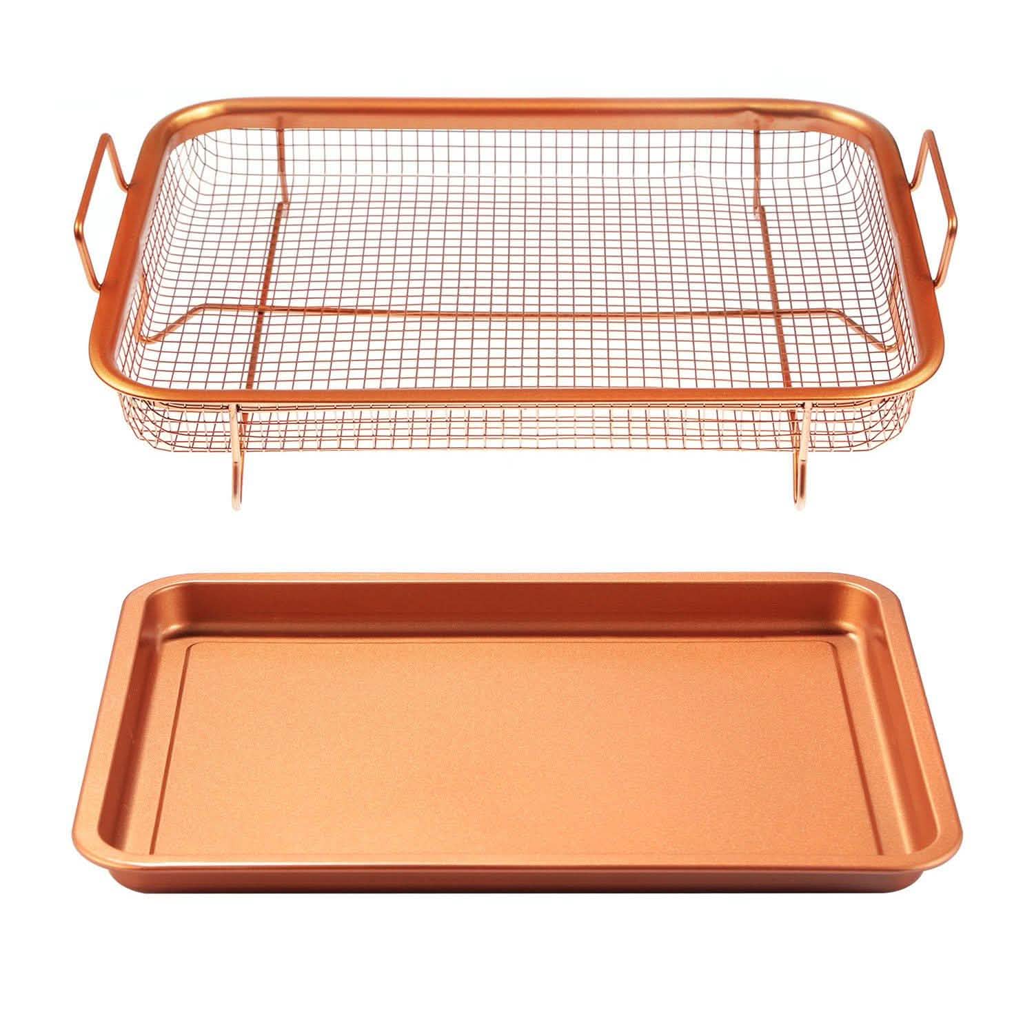 Crispy Tray Set Non Stick Grill Basket Kitchen Tools & Gadgets - Tophatter Daily Deals
