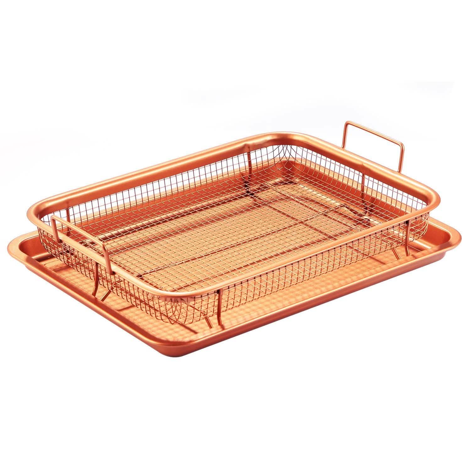 Crispy Tray Set Non Stick Grill Basket Kitchen Tools & Gadgets - Tophatter Daily Deals