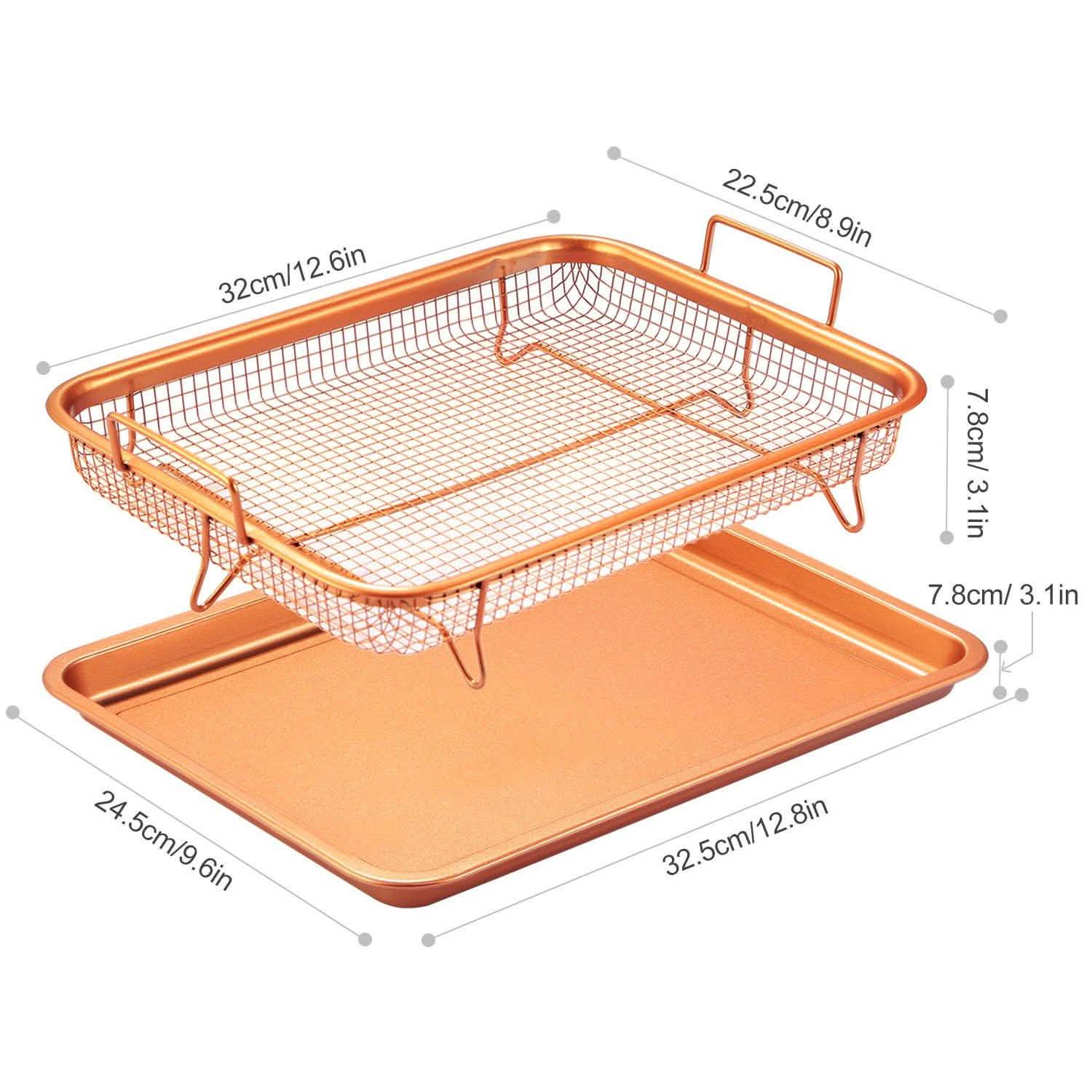 Crispy Tray Set Non Stick Grill Basket Kitchen Tools & Gadgets - Tophatter Daily Deals