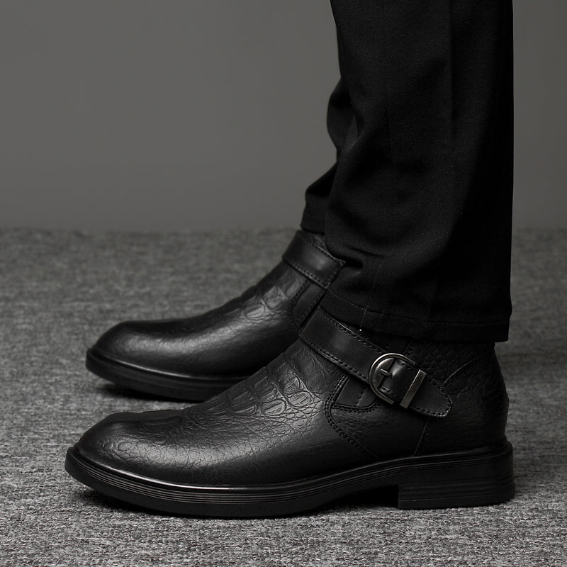 Crocodile Leather Men Boots Shoes Boots - Tophatter Daily Deals