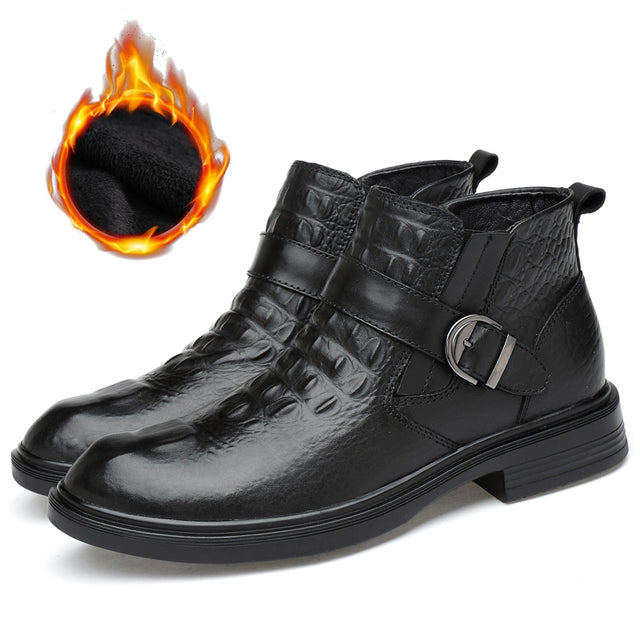 Crocodile Leather Men Boots Shoes Crocodile Pattvillus Boots - Tophatter Daily Deals