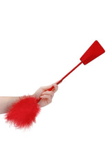 Ouch by Shots Toys - OUCH Crop with Feather - Red BDSM - Tophatter Daily Deals