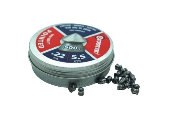 CROSMAN 5.5MM POINTED PELLETS- 500'S - Tophatter's Army Deals BULLETS - Tophatter Daily Deals