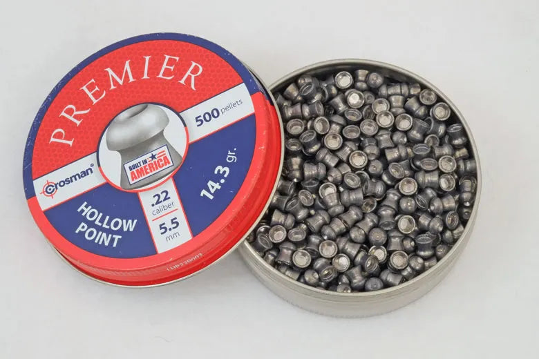 CROSMAN 5.5MM PREMIER HOLLOW POINT 14.3GR - 500'S - Tophatter's Army Deals BULLETS - Tophatter Daily Deals