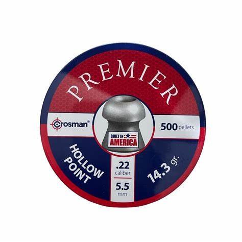 CROSMAN 5.5MM PREMIER HOLLOW POINT 14.3GR - 500'S - Tophatter's Army Deals BULLETS - Tophatter Daily Deals