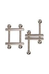 Cal Exotics - Nipple Grips - Crossbar Nipple Vises - Silver BDSM - Tophatter Daily Deals