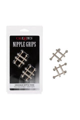 Cal Exotics - Nipple Grips - Crossbar Nipple Vises - Silver BDSM - Tophatter Daily Deals