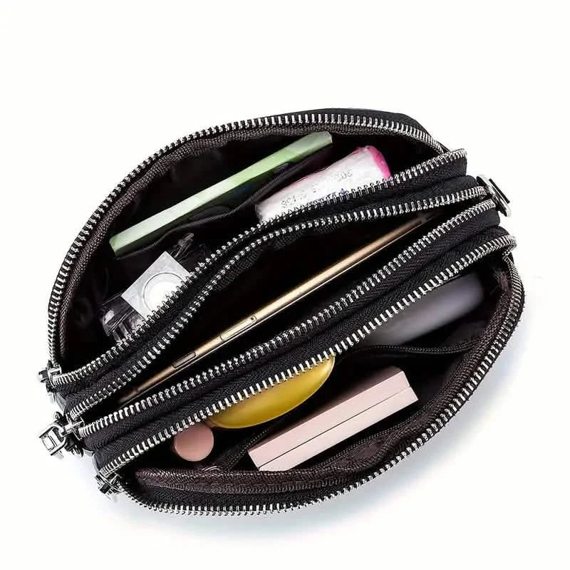Crossbody Bags for Women Small Genuine Leather Shoulder Purse Cross Body Bag with Triple Top Zipper Adjustable Strap Handbags & Wallets - Tophatter Daily Deals