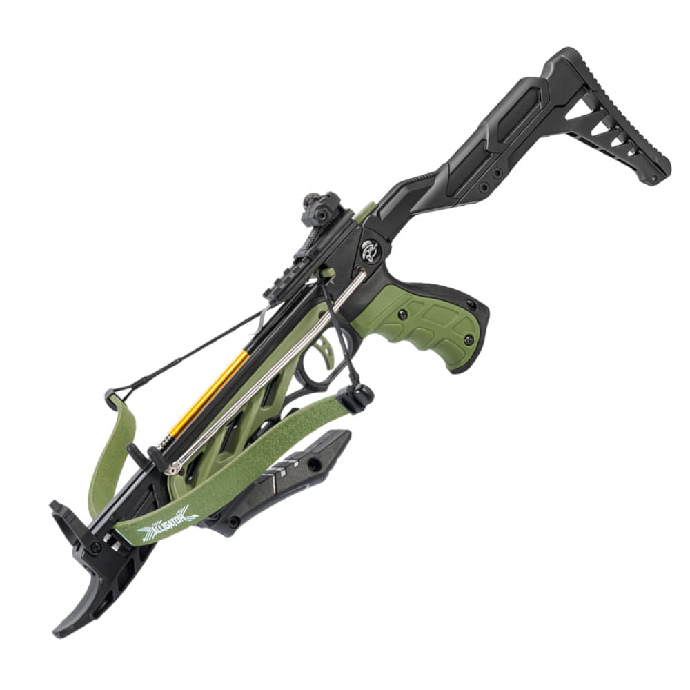 80lb Self Cocking Pistol GRIP CrossBow with Adjustable Stock Collectible Weapons - Tophatter Daily Deals