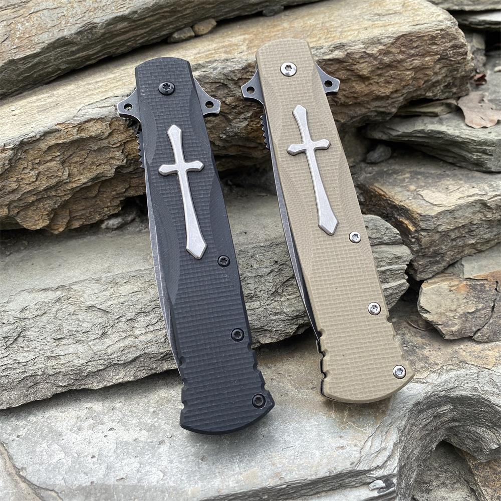 Cross Knife Christian Folding Knife - Tophatter Daily Deals