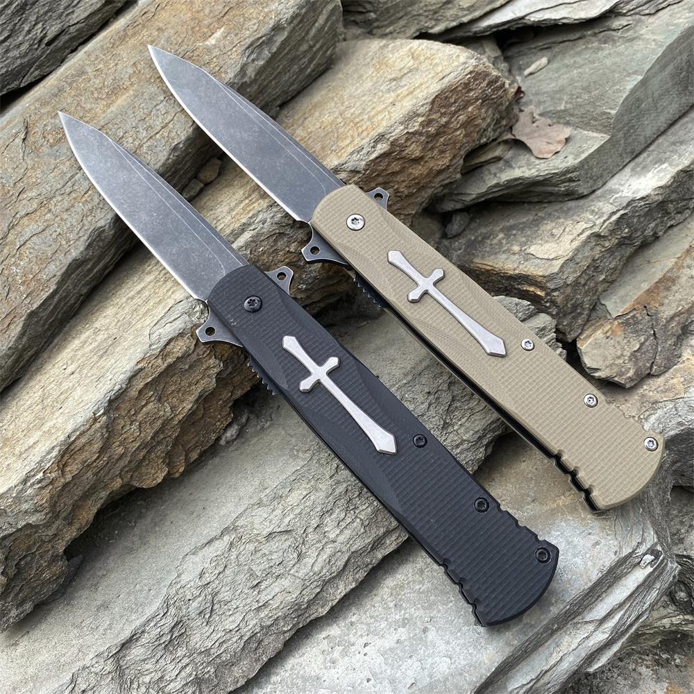 Cross Knife Christian Folding Knife - Tophatter Daily Deals