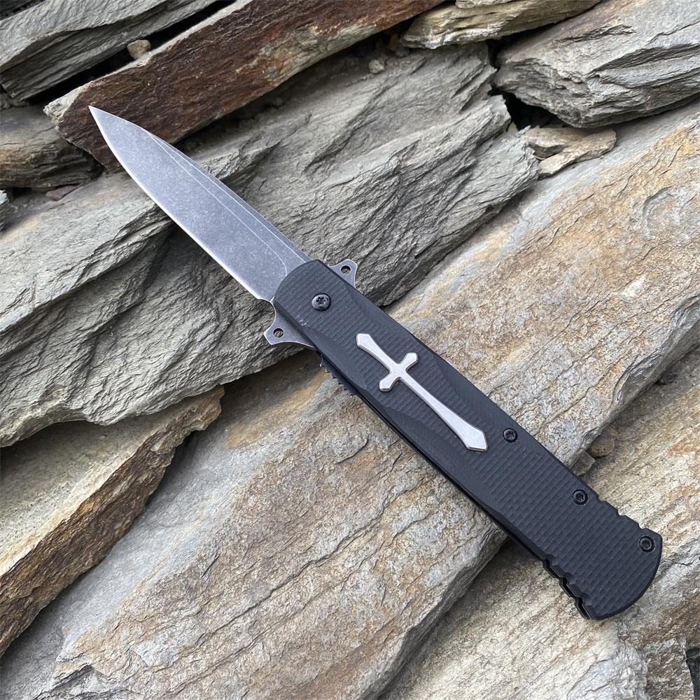 Cross Knife Christian Folding Knife - Tophatter Daily Deals