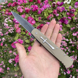 Cross Knife Christian Folding Knife - Tophatter Daily Deals