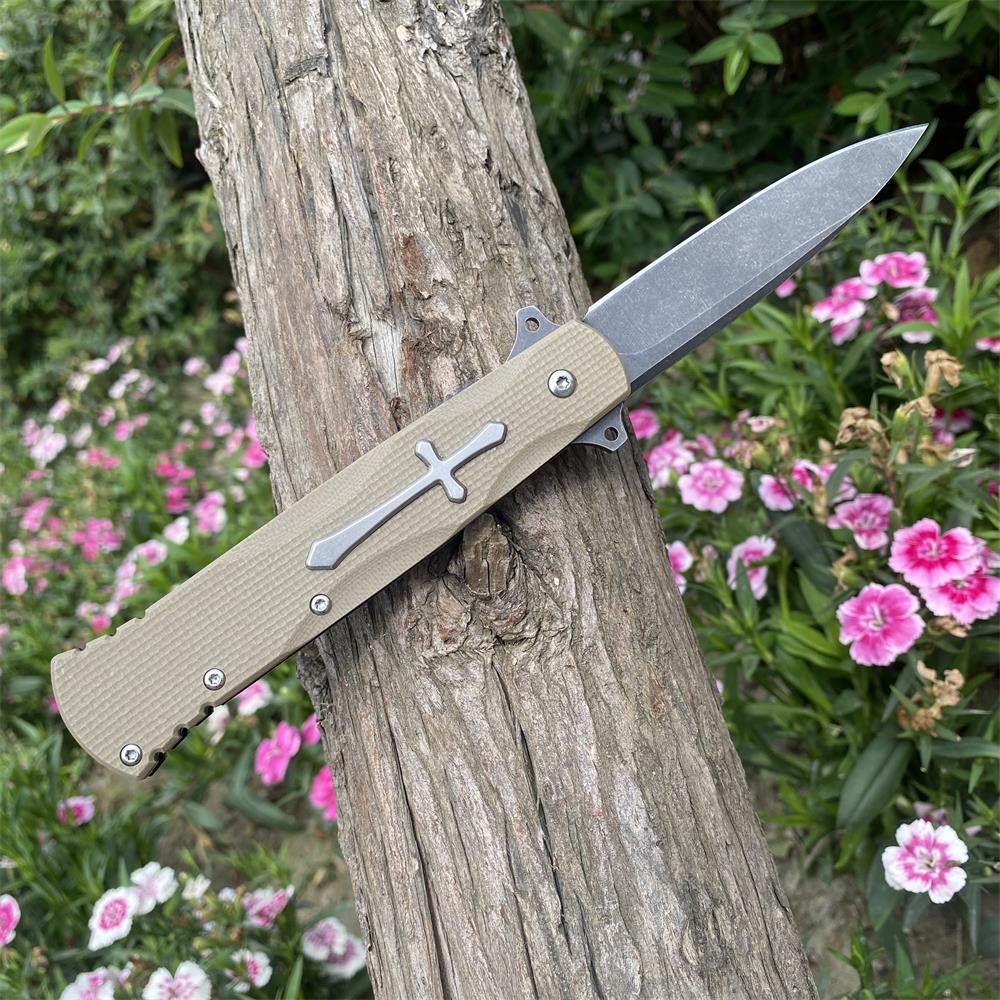 Cross Knife Christian Folding Knife - Tophatter Daily Deals