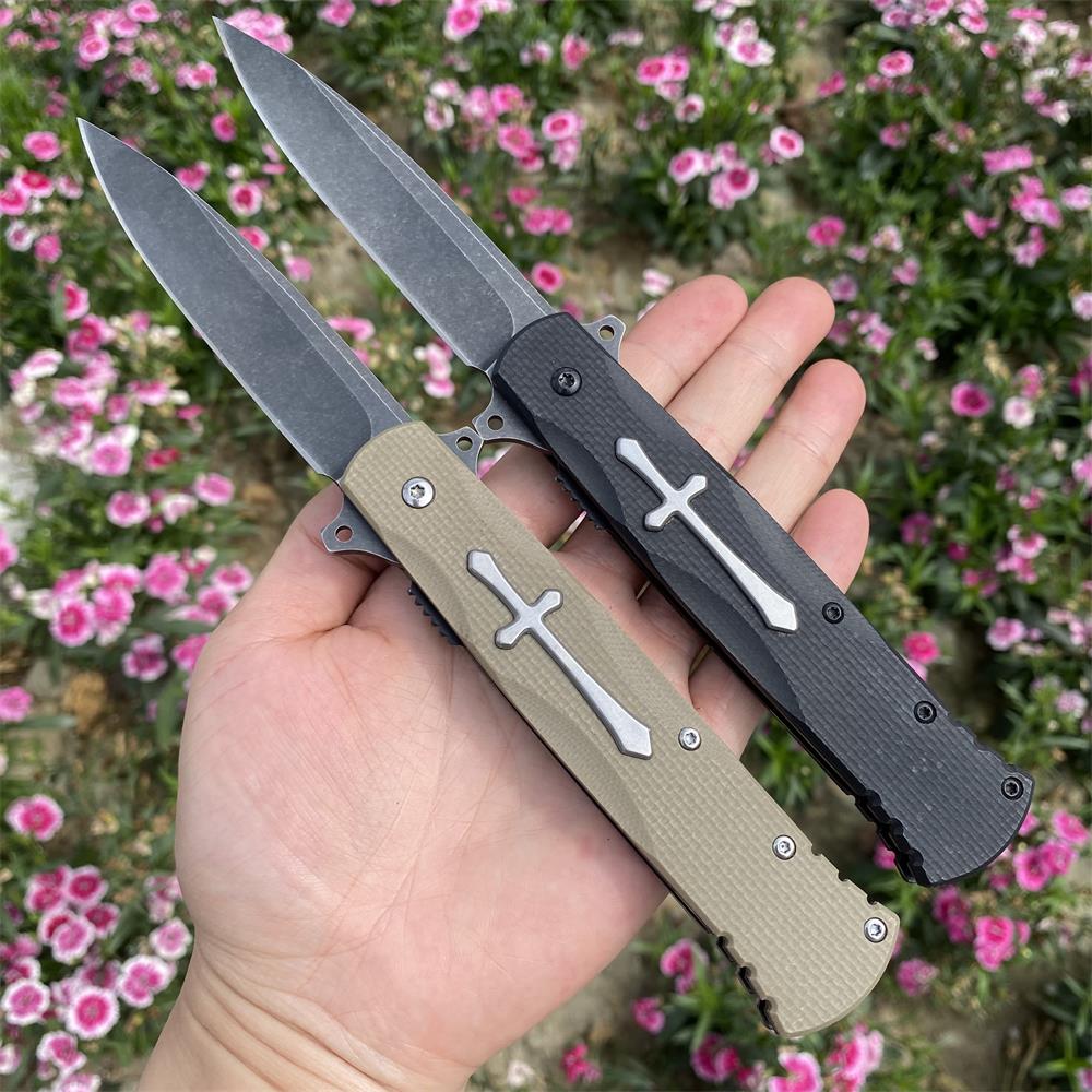 Cross Knife Christian Folding Knife - Tophatter Daily Deals