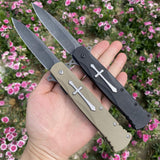 Cross Knife Christian Folding Knife - Tophatter Daily Deals
