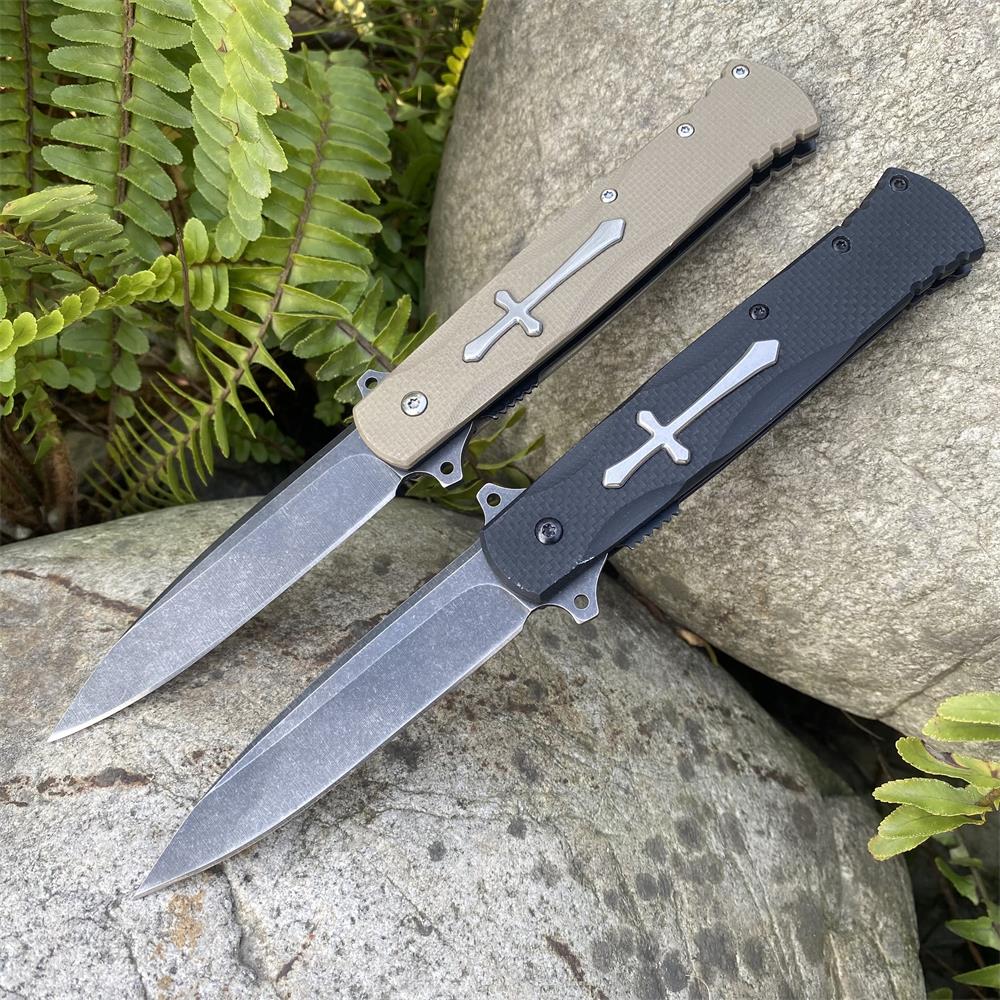 Cross Knife Christian Folding Knife - Tophatter Daily Deals