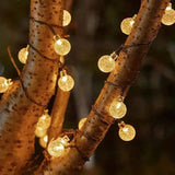 Crystal Globe Solar String Lights LED String Lights - Tophatter Daily Deals
