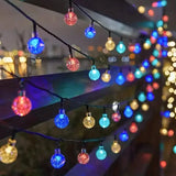 Crystal Globe Solar String Lights LED String Lights - Tophatter Daily Deals