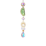 Crystal Sun Catcher Pendant Wind Chime Home Decor Green Furniture & Decor - Tophatter Daily Deals