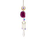 Crystal Sun Catcher Pendant Wind Chime Home Decor Purple Furniture & Decor - Tophatter Daily Deals