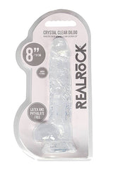Shots Toys - RealRock - 8" Crystal Clear Dildo with Balls - Assorted Sex Toy - Tophatter Daily Deals