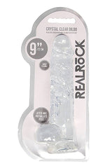 Shots Toys - RealRock - 9" Crystal Clear Dildo with Balls - Assorted Sex Toy - Tophatter Daily Deals