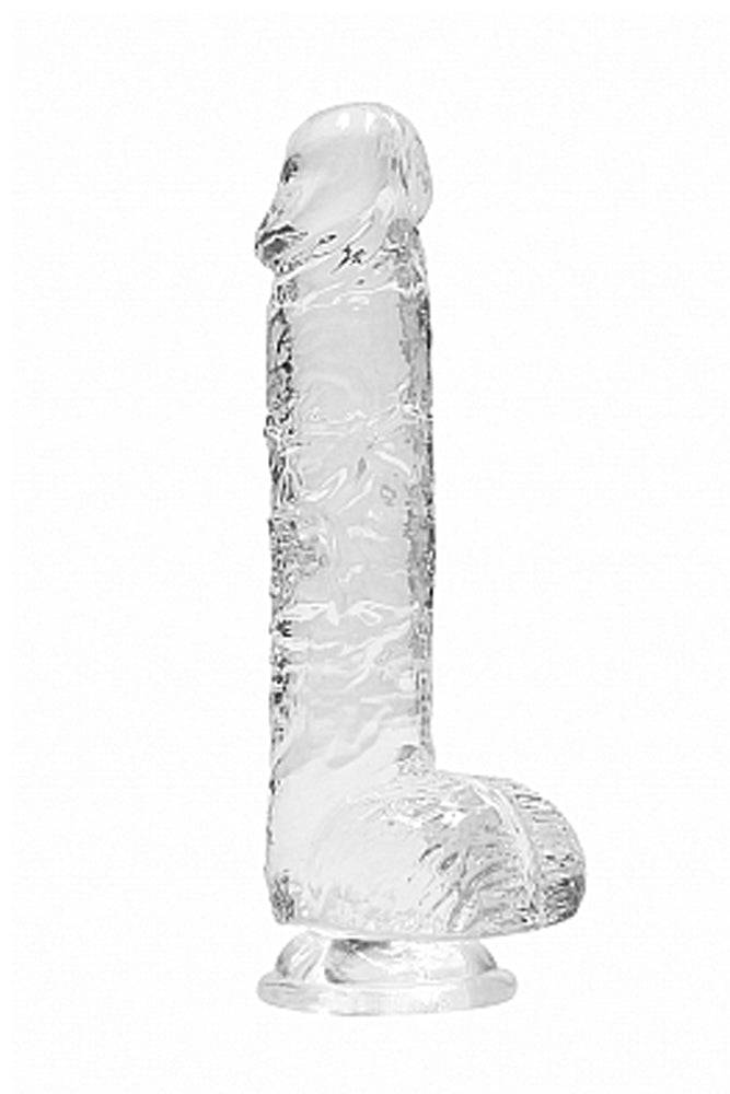 Shots Toys - RealRock - 6" Crystal Clear Dildo with Balls - Assorted Clear Sex Toy - Tophatter Daily Deals