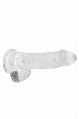 Shots Toys - RealRock - 8" Crystal Clear Dildo with Balls - Assorted Sex Toy - Tophatter Daily Deals