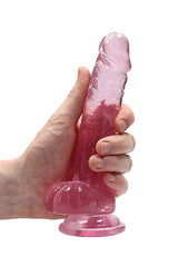 Shots Toys - RealRock - 8" Crystal Clear Dildo with Balls - Assorted Sex Toy - Tophatter Daily Deals