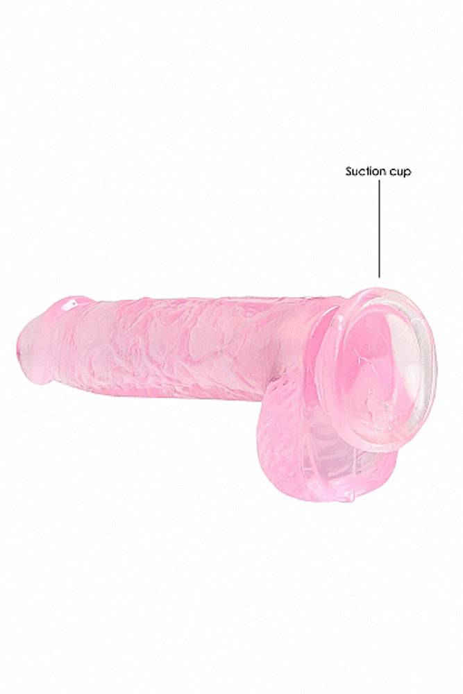 Shots Toys - RealRock - 9" Crystal Clear Dildo with Balls - Assorted Sex Toy - Tophatter Daily Deals