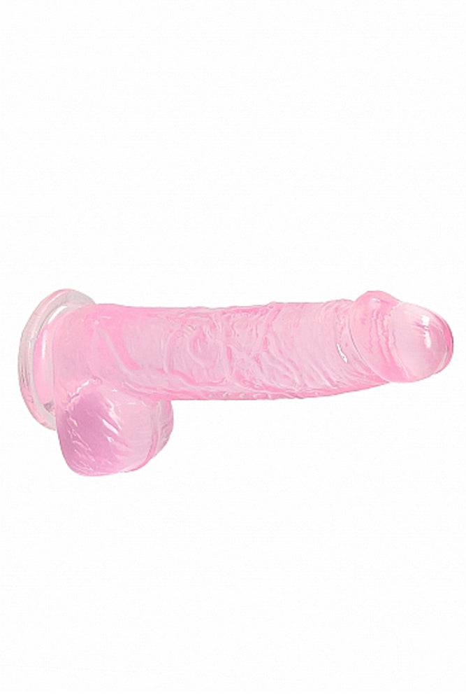 Shots Toys - RealRock - 9" Crystal Clear Dildo with Balls - Assorted Sex Toy - Tophatter Daily Deals