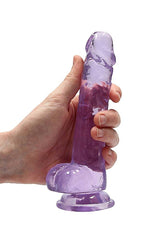 Shots Toys - RealRock - 8" Crystal Clear Dildo with Balls - Assorted Sex Toy - Tophatter Daily Deals