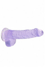Shots Toys - RealRock - 8" Crystal Clear Dildo with Balls - Assorted Sex Toy - Tophatter Daily Deals