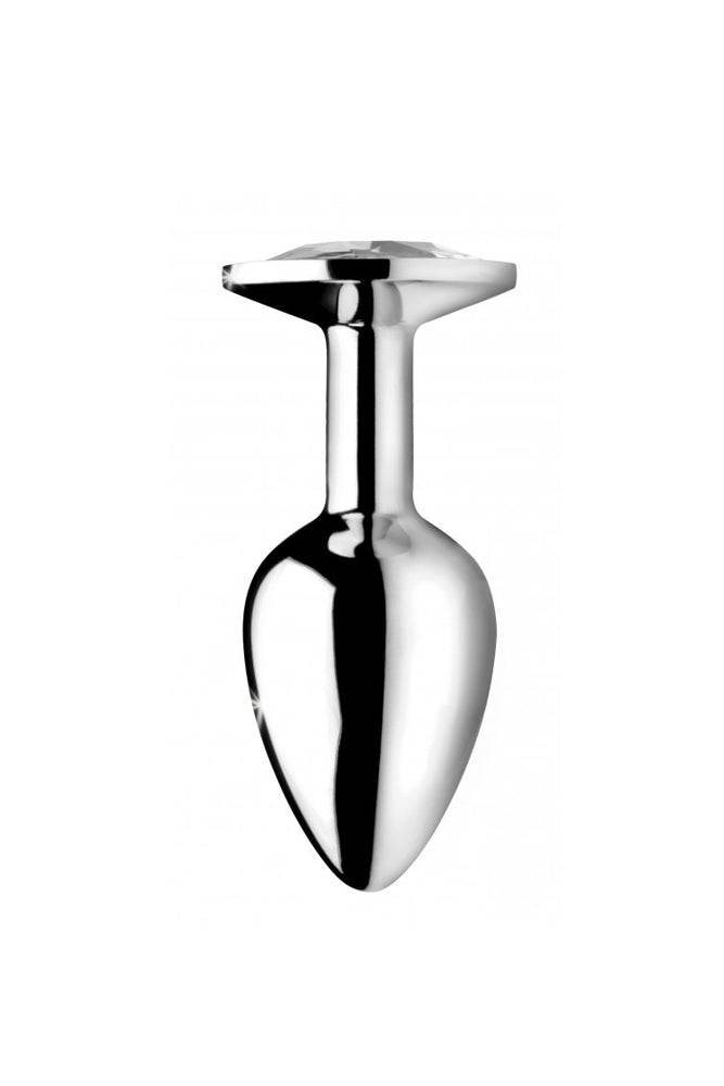 XR Brands - Booty Sparks - Clear Gem Anal Plug - Medium Sex Toy - Tophatter Daily Deals