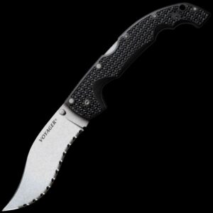 Cold Steel Voyager® XL Vaquero Serrated Folding Knife Folding Knife - Tophatter Daily Deals