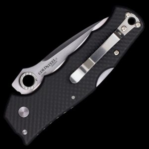 Cold Steel Silver Eye Carbon Fibre Folding Knife Folding Knife - Tophatter Daily Deals
