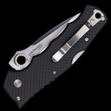 Cold Steel Silver Eye Carbon Fibre Folding Knife Folding Knife - Tophatter Daily Deals