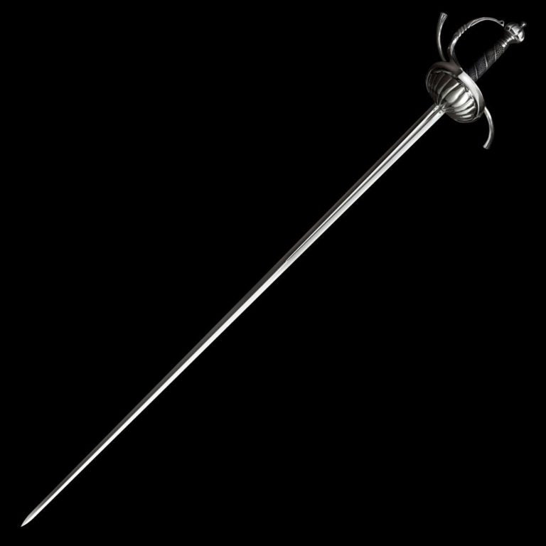 Ribbed Shell Swept Hilt Rapier Rapier - Tophatter Daily Deals